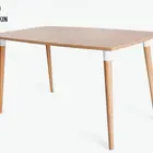 BAMBKIN rectangelar bamboo kitchen modern dining table dining room table 100% natural