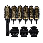 ceramic curling hair brush set / removable hair Brush Set