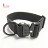 Pet Supply Heavy Duty Nylon Adjustable Tactical Military Dog Collar with Cobra Buckle for Large Breeds