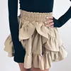 CDQ2 New women's multi-layer petal loose flounce skirt for autumn and winter 2018