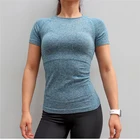 Chenhao Blue Seamless Sportswear Clothing Quickly Dry Women Sports Wear Yoga Top Fitness Sexy Gym Wear