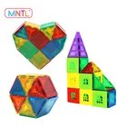 MNTL 100-Pieces Magnetic Panels Toy Plastic Building Blocks Magnet Tiles