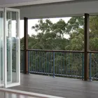 Aluminum Glass Patio Exterior Bifold Doors Double Glazing aluminum sliding door