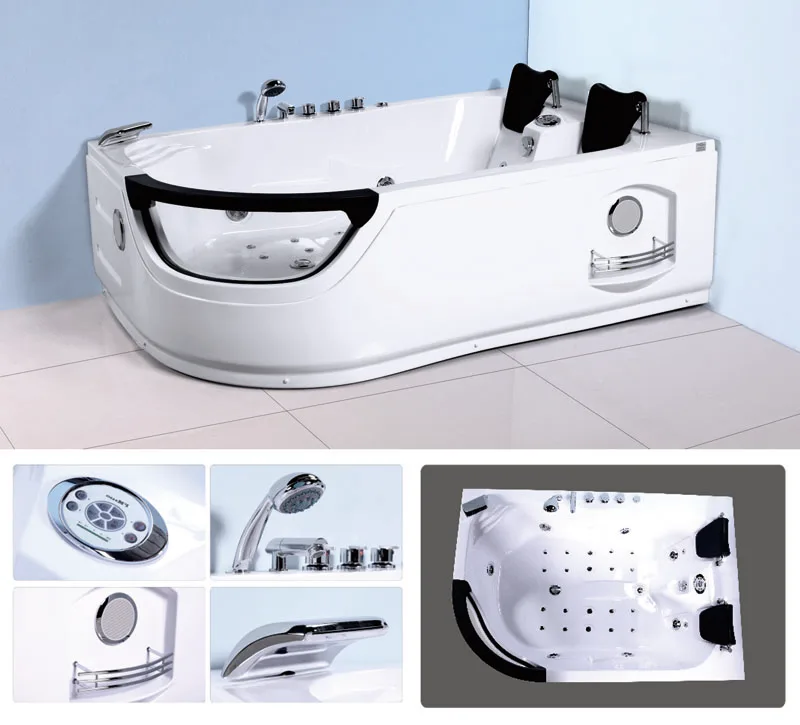 1200mm Double Person Hydromassage Bathtub