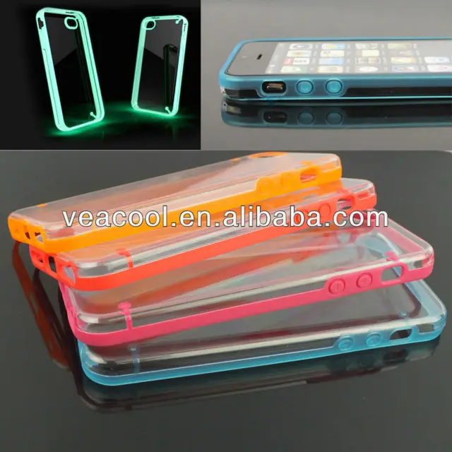 ultra glossy,ultraglossy ultra-thin glossy luminous glow bumper hard pc case cover shell