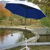 large outdoor garden silver coating umbrella UV protection fishing umbrella parasols