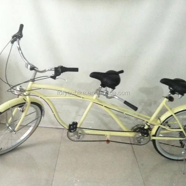 tandem beach cruiser bike