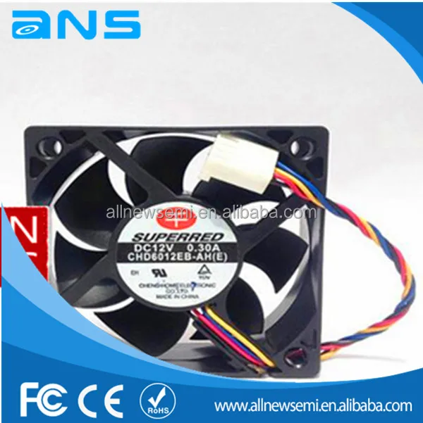 Supperred CHD6012EB-AH (e) 60 × 60 × 20ミリメートル0.3a 4ワイヤdc12v冷却ファン-軸流れファン問屋・仕入れ・卸・卸売り