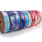 Flower Series Printed Single Faced Satin Ribbon