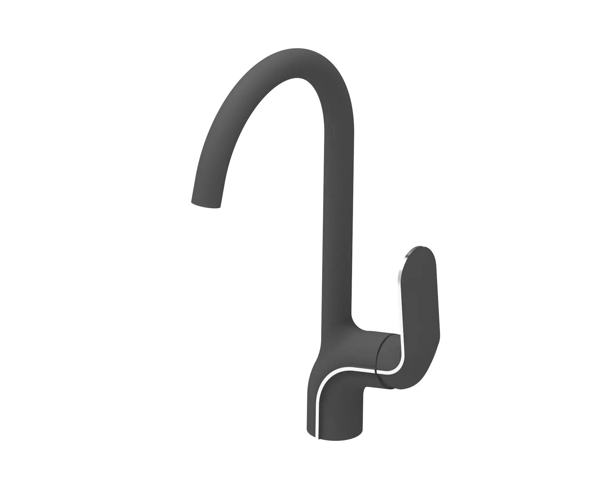 New design brass chrome single handle saving water black kitchen taps
