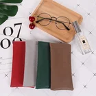 Custom logo printed small drawstring leather pouch