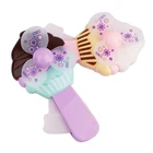 Plastic ice cream design powerful small hand fan toy for kids