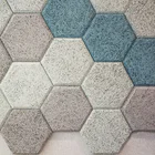 Hexagon sound proofing acoustic panel wood fiber acoustic board