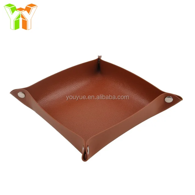 cheap promotion gift pu leather office desk organizer for office