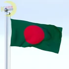 Wholesale Price 3x5ft polyester Bangladesh Flag