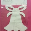 White bell shape tissue hanging paper Garland for Christmas Tree decoration