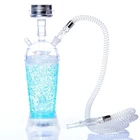 plastic nargile fancy travel shisha cups set custom car portable hookah cup wholesale with LED light