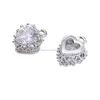 Romantic Heart shape White Gold Plated Masquerade Jewelry and Accessories for Earrings Jewelry Making