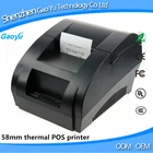 black USB Port 58mm thermal Receipt printer POS printer low noise printer thermal