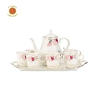 Tableware decoration 11 pcs ceramic afternoon tea set for hotels