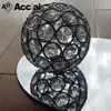 Clear round glass crystal hollow ball for crystal ceiling lamp parts