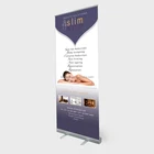 Custom Print Full Aluminum Roll Up Banner Stand For Spa Advertising