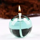 AIHPO06 Fancy Clear Table Indoor Glass Decorative Round Oil Lamps