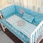 Deer animal bedding crib set with comforter baby microfiber fabric bed set
