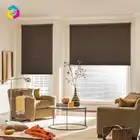 Single cell light filtering shades paper pleated blinds
