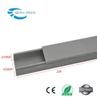 AB-4020 Customizable All size Fireproof Electrical Solid Cable raceway Wireway Rigid PVC cable trunking size