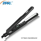 Professional LCD digital 1" titanium plate hair straightener with private label flat irons