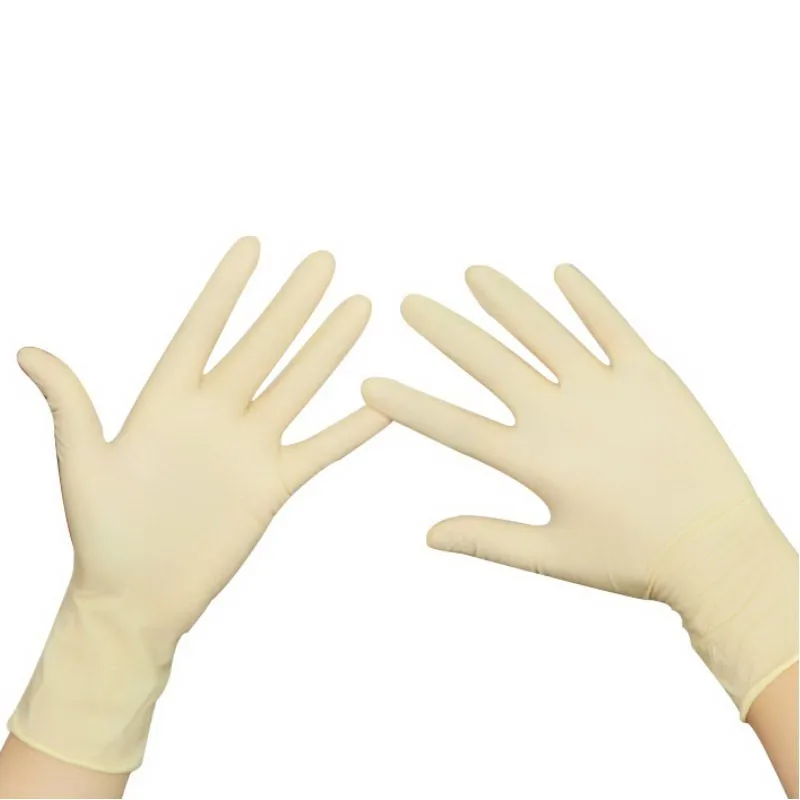 Latex gloves work latest disposable examination non-sterile powder/powder free textured smooth medical surgical manufacturers