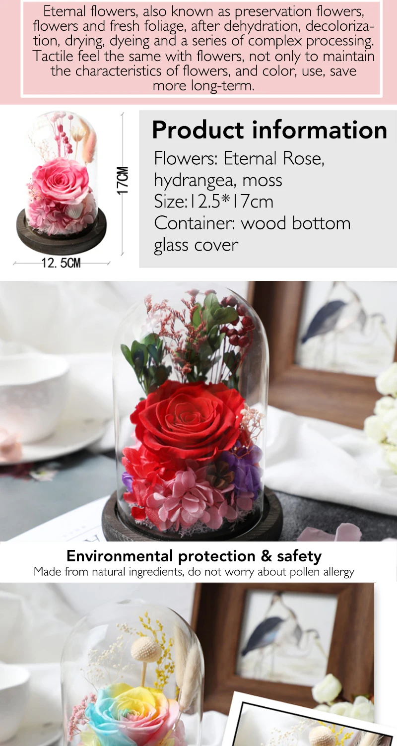 day gifts rose eternal flowers birthday gift preserved real rose