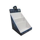 Waterproof corrugated display boxes holders, logo tailored cardboard counter display boxes