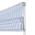 Vertical stripes Roman shades jalousie window security blinds for sale