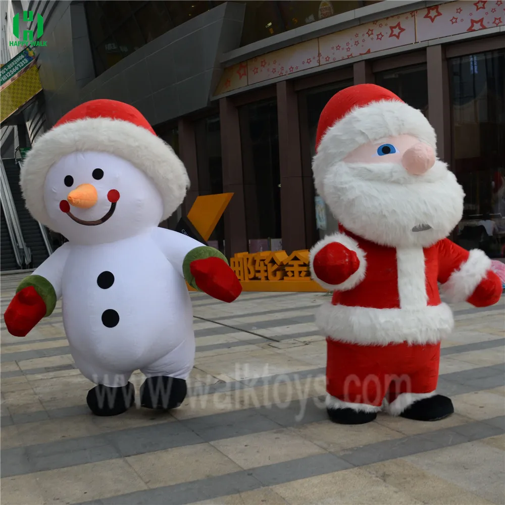 2 м/2,6 м/3 м взрослых Рождество талисман Снеговик Надувной Костюм mascot для продажи