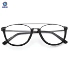 Vintage Double Bridge Optical Buffalo Horn Eyeglasses Spectacle Eyewear Frames Dropshipping