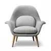Living room furniture replica fiberglass swoon chaise lounge chair
