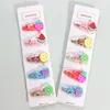 Latest korea colorful fashion fruit lovely cute hairpin for women girl baby kids