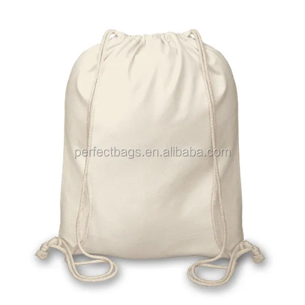 sublimation organic recyclable custom calico bag drawstring