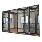 Outdoor semi-industrial aluminum folding door with cheap price