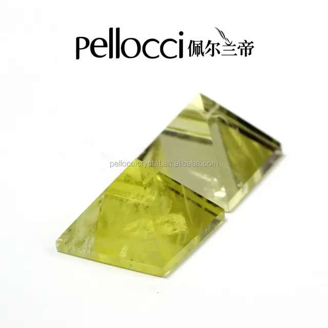 high quality 100% natural citrine quartz crystal stone pyramid