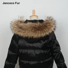 Quality Primacy Real Raccoon Fur Trimming Collar For Kids Adult Coat Hooded Fashion