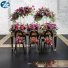 Dubai Banquet Furniture Mirror Top Stainless Steel Tables and Chairs For Events