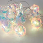 Evermore クリスマスホリデー照明砂糖バッテリー結婚式クリスマスホリデー 10LED 装飾チェーンライト