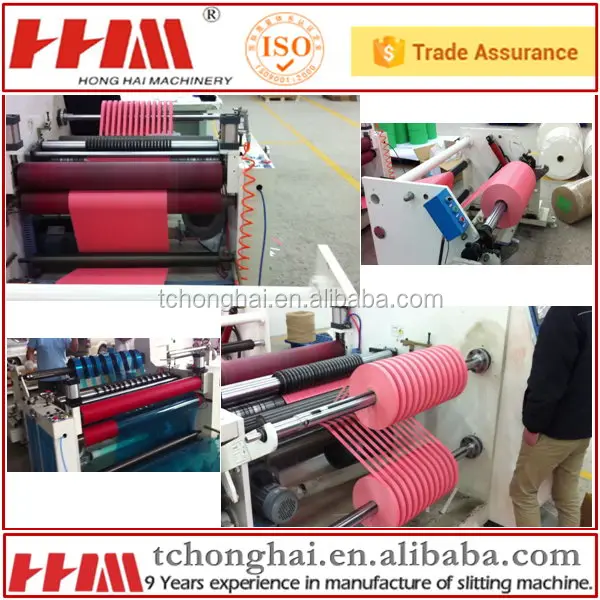 automatic pvc film slitting machinery, jumbo roll cutting