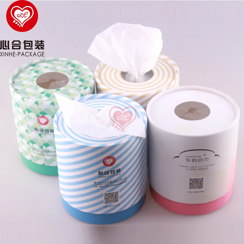 round tissue box