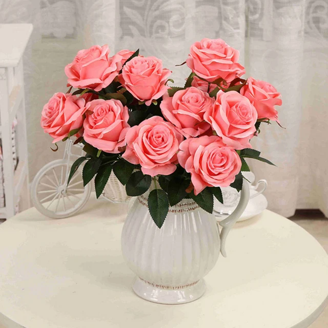 bouquet rose bridal bouquet artificial flower wholesale wedding