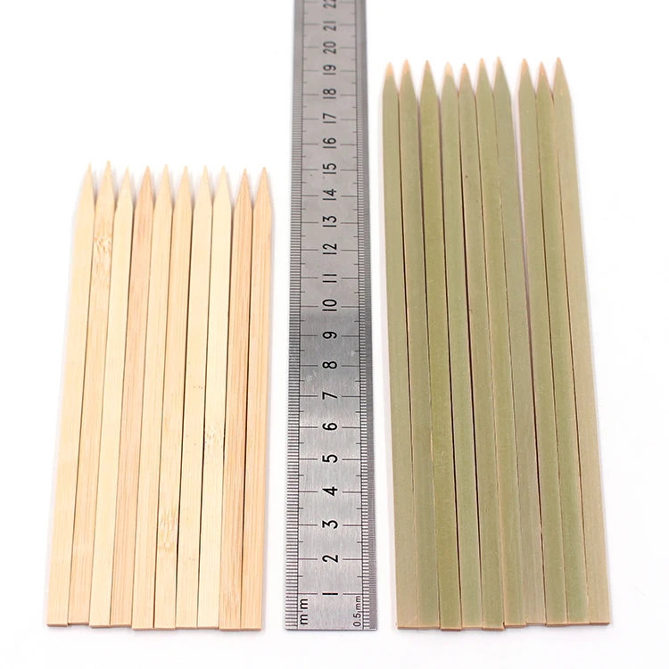 Chinese  Eco-friendly high quality bamboo flat kofta skewers BBQ