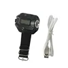 LED Multifunction torch USB rechargeable flashlight wrist watch